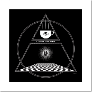 Coffee is Power Pyramid Conspiracy Posters and Art